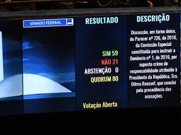 dilma rousseff a un paso de ser destituida: el senado voto a favor del juicio politico dilma rousseff a un paso de ser destituida: el senado voto a favor del juicio politico