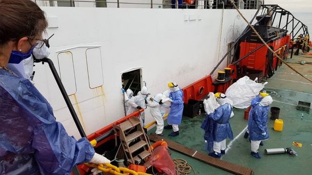 Más de 60 pasajeros del crucero tiene coronavirus. Foto: El Observador