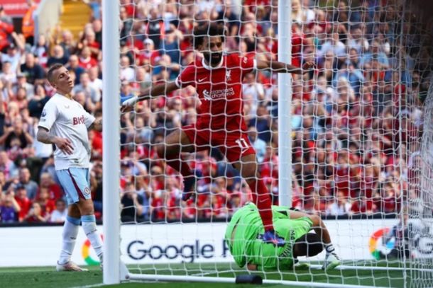 El Liverpool de Mac Allister goleó al Aston Villa del Dibu Martínez