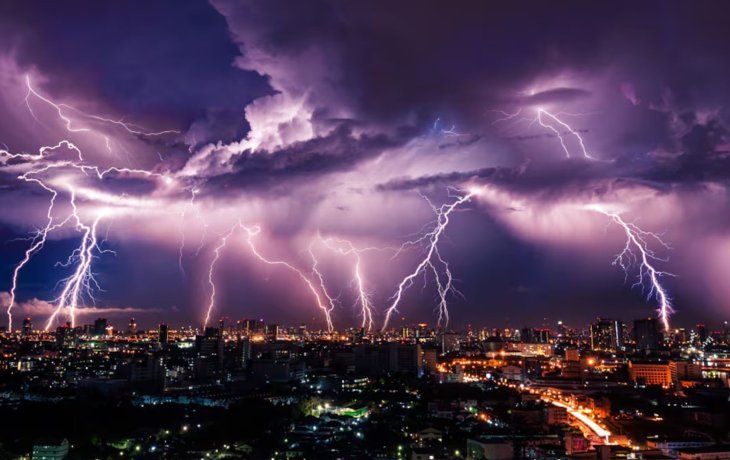 Ciclogénesis con lluvias y tormentas en Buenos Aires.&nbsp;