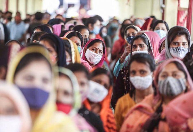 Coronavirus: Por quinto día consecutivo India marcó un nuevo récord mundial diario de contagios