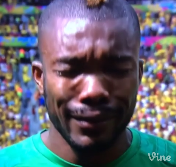 Mirá el llanto desconsolado de un jugador de Costa de Marfil
