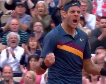 El grito de desahogo de Del Potro (Captura ESPN)