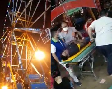 Se desprendió una silla de la vuelta al mundo en un parque de diversiones del Barrio Favaloro