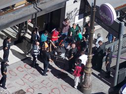 Tiroteo en el microcentro: un delincuente murió tras intentar robar una financiera
