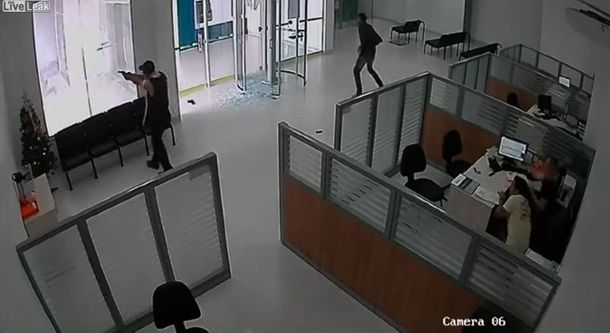 Un seguridad frustra un banco en Brasil