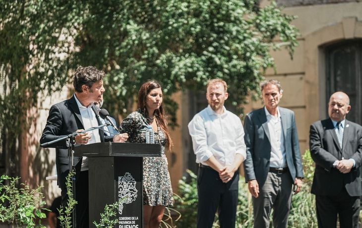 Kicillof, Otermín, Vilar y Katopodis firmaron un acuerdo en Lomas para la implementación de la Reserva Provincial Santa Catalina