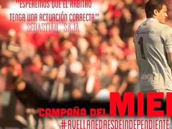 Independiente calienta el clásico ante Racing con La campaña del miedo