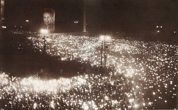Marcha de antorchas: masivo homenaje a Eva Perón a 70 años de su muerte