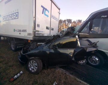 Impresionante choque en Panamericana deja cinco heridos