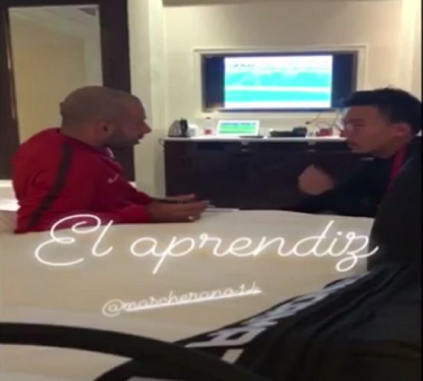 El aprendiz. Así se burló Lavezzi de su nuevo compañero