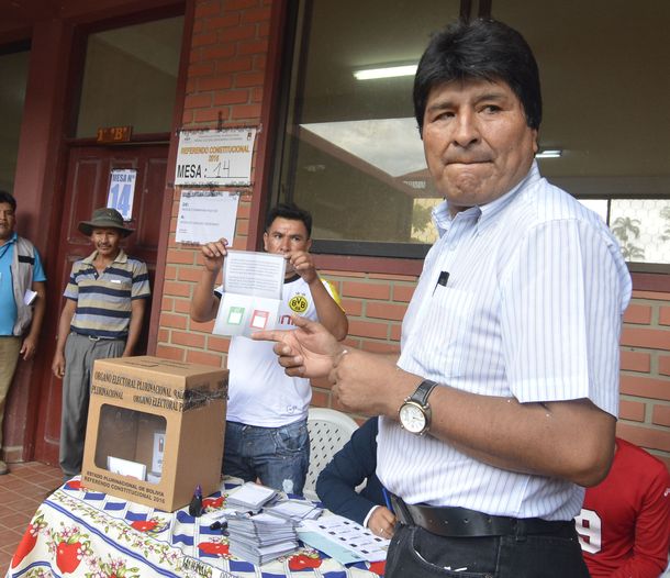 El No a Evo se impone en el referendo de Bolivia