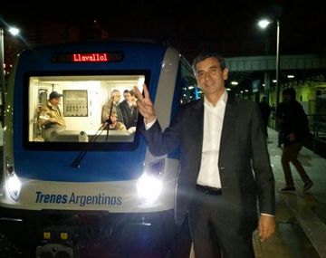 Randazzo probó los trenes del Roca