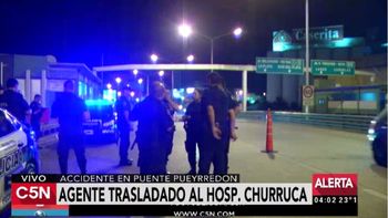 Atropelló a un policía en Puente Pueyrredón Atropelló a un policía en Puente Pueyrredón