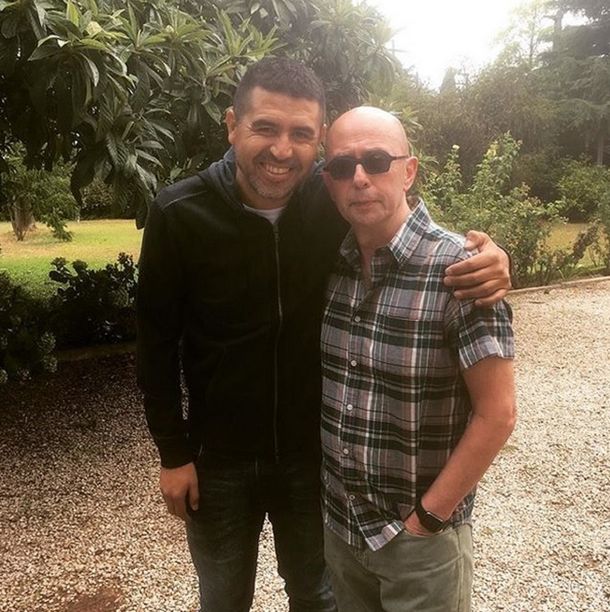 El Indio Solari con Riquelme - Crédito: Instagram&nbsp;criquelme83