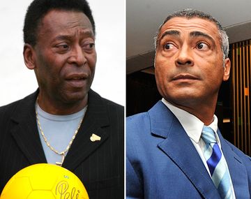 Pelé y Romario se dan con todo por la selección de Brasil