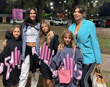 Wanda Nara y su hermana Zaira deliraron junto a sus hijas en el show de Emilia