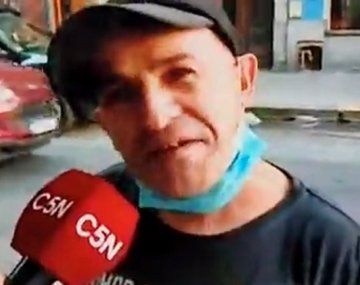 Apareció el Negro Pablo de Okupas en un móvil de C5N y destrozó a Macri