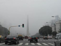 Un clima cargado de neblinas en Buenos Aires. Un clima cargado de neblinas en Buenos Aires.