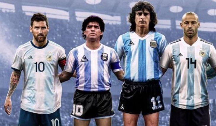 Polémica por los 16 íconos de la Selección Argentina que eligió la FIFA