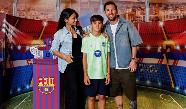 Thiago Messi cumplió 13 años y tuvo una fiesta con temática del Barcelona: las fotos