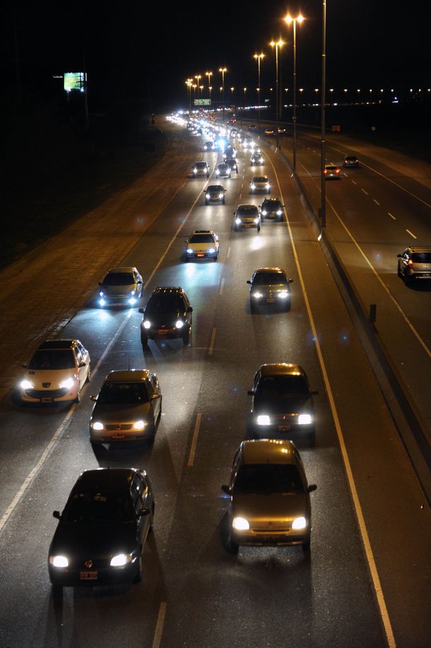 El éxodo ya comenzó y miles de autos se dirigían hacia la costa atlántica