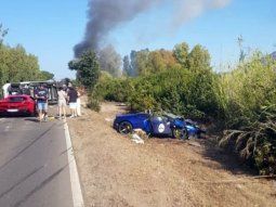 Choque entre una Ferrari y un Lamborghini deja dos muertos en Italia