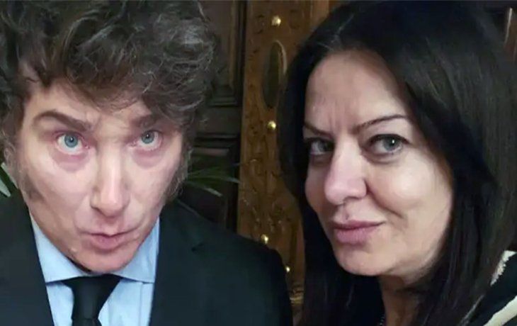 El presidente Javier Milei y la ministra de Capital Humano Sandra Pettovello.