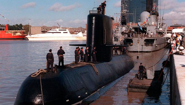 Submarino ARA San Juan. Imagen de archivo.