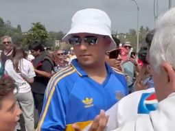 Tensión en Los Ángeles por un mexicano con la camiseta de Boca entre los hinchas de River