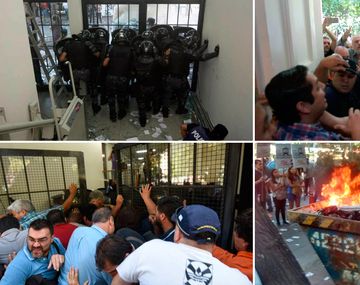 Los manifestantes denuncian la privatización del trolebus