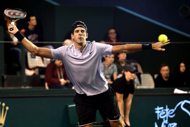 A un paso: Del Potro está en cuartos de París y quedó a un triunfo del Masters de Londres