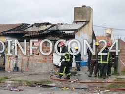 Dos chicos murieron en un incendio en una casa precaria Dos chicos murieron en un incendio en una casa precaria