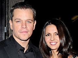 Luciana Bozán y Matt Damon