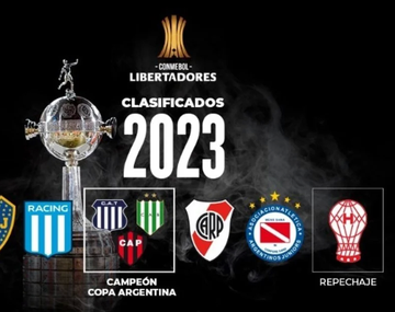 Todos los clasificados a la Copa Libertadores y la Copa Sudamericana 2023 de la LPF