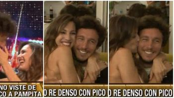 Pico Mónaco, cariñoso con Pampita en Ideas del Sur Pico Mónaco, cariñoso con Pampita en Ideas del Sur
