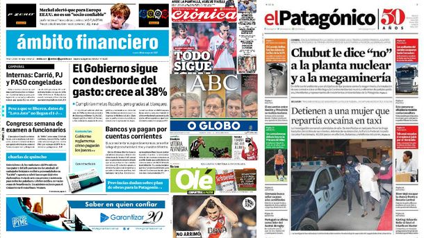 Mirá las tapas de los diarios