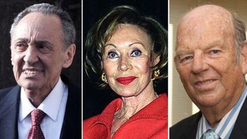 Héctor Magnetto, Ernestina Herrera de Noble y Bartolomé Mitre Héctor Magnetto, Ernestina Herrera de Noble y Bartolomé Mitre