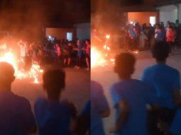 Un nene terminó quemado al pasar por un aro con fuego en un colegio