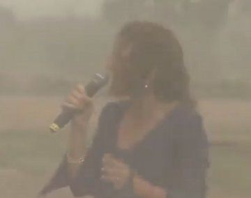 Victoria Tolosa Paz contó qué sintió con la tormenta de arena