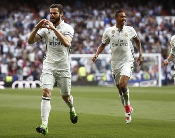 Nacho abrió la cuenta en el Bernabeu