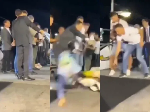 Video: una moto fuera de control atropelló a un intendente durante una carrera