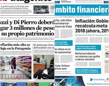 Tapas de diarios del viernes 13 de abril de 2018