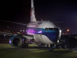 Avion de Mike Pence vice de Donald Trump despistándose en el&nbsp;&nbsp;aeropuerto LaGuardia&nbsp;