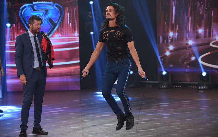 Christian Sancho desafió a Tinelli en la pista del Bailando