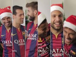 mira el saludo por navidad lleno de bloopers de messi y los jugadores del barca mira el saludo por navidad lleno de bloopers de messi y los jugadores del barca