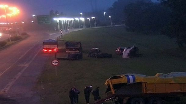 El accidente ocurrió en el kilómetro 56 de la autopista