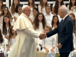 el papa, reunido con peres: paz a israel y oriente medio el papa, reunido con peres: paz a israel y oriente medio