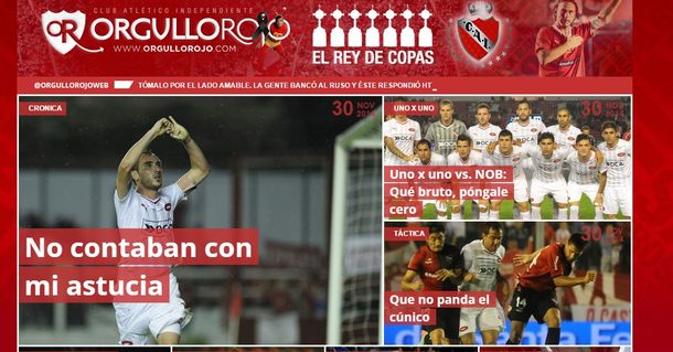 Un sitio de Independiente le brindó un original homenaje a Chespirito