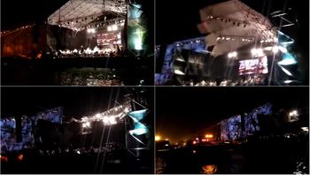 El escenario de la Vendimia de Mendoza voló El escenario de la Vendimia de Mendoza voló